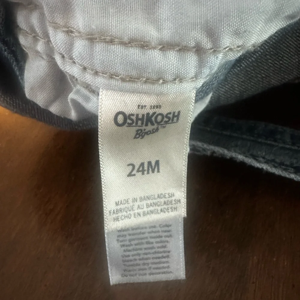 Kids vintage cotton OshKosh Bgosh denim overalls size‎ 24 months